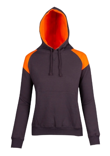 Picture of RAMO, Ladies Shoulder Contrast Panel Hoodie